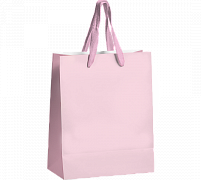 Подарочный пакет "Розовый матовый"