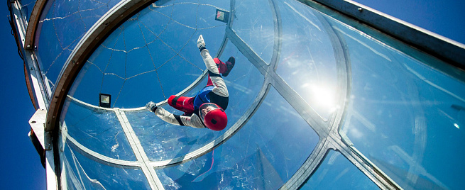 Полет в аэротрубе с видео (4 минуты)