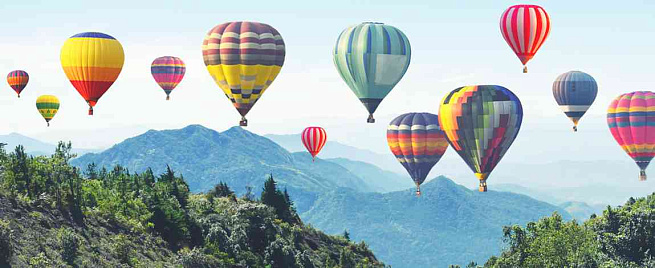 Полет на воздушном шаре для компании