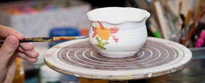 Мастер-класс «Ручная лепка+роспись керамики»