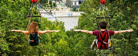 Популярное впечатление Zipline для двоих
