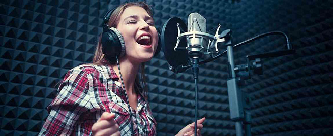 Запись песни в студии
