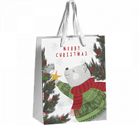 Подарочный пакет "Merry Christmas" (18х23см)